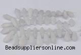 CTD2860 Top drilled 15*20mm - 22*50mm sticks plated quartz beads