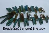 CTD2912 Top drilled 8*35mm - 10*65mm sticks agate beads