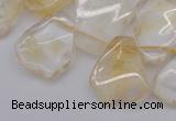 CTD302 Top drilled 15*20mm - 20*25mm freeform citrine gemstone beads