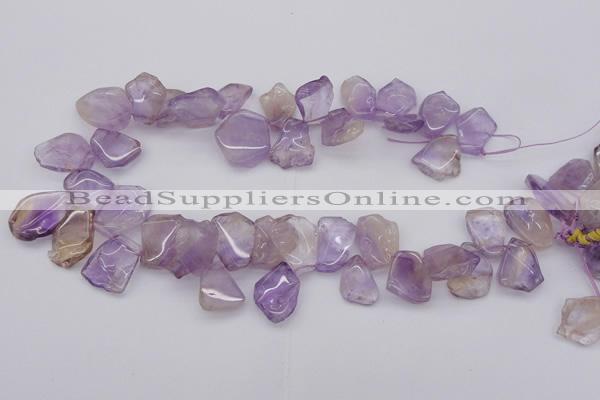 CTD303 Top drilled 15*20mm - 20*25mm freeform ametrine gemstone beads