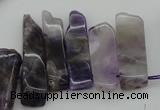 CTD351 Top drilled 10*28mm - 10*50mm wand dogtooth amethyst beads