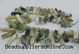 CTD3518 Top drilled 10*20mm - 12*40mm sticks amazonite beads