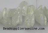 CTD3553 Top drilled 10*20mm - 12*30mm sticks plated quartz beads