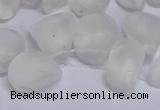 CTD3600 Top drilled 10*14mm - 13*18mm nuggets white crystal beads