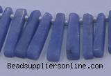 CTD3694 Top drilled 6*15mm - 8*35mm sticks blue angel skin gemstone beads