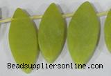 CTD37 Top drilled 10*35mm – 15*45mm marquise Korean jade beads