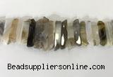 CTD3731 Top drilled 8*20mm - 10*50mm sticks agate gemstone beads