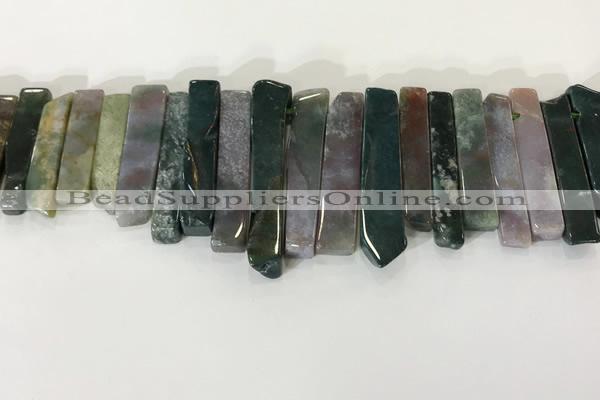 CTD3732 Top drilled 8*20mm - 10*50mm sticks Indian agate beads