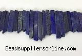 CTD3740 Top drilled 8*20mm - 10*50mm sticks lapis lazuli beads