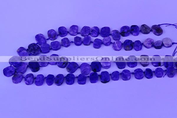 CTD3888 Top drilled 10*14mm - 11*15mm freeform charoite beads