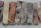 CTD395 Top drilled 8*18mm - 10*50mm wand pink opal gemstone beads