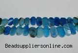 CTD4006 Top drilled 14*22mm - 22*42mm freeform agate gemstone beads