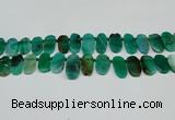 CTD4007 Top drilled 14*22mm - 22*42mm freeform agate gemstone beads