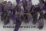 CTD424 Top drilled 4*8mm - 6*15mm nuggets amethyst beads