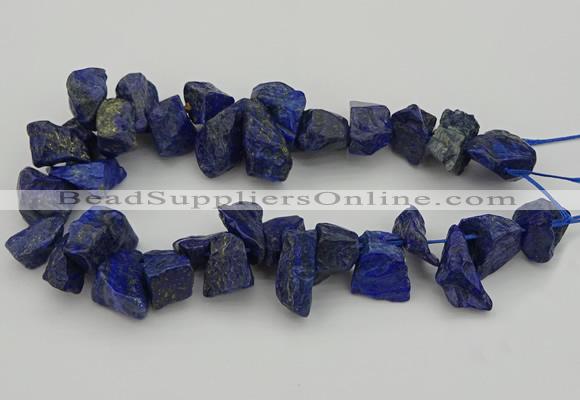 CTD432 15.5 inches 12*20mm - 15*25mm nuggets lapis lazuli beads