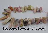 CTD451 15.5 inches 15*25mm - 15*48mm freeform pin opal gemstone beads