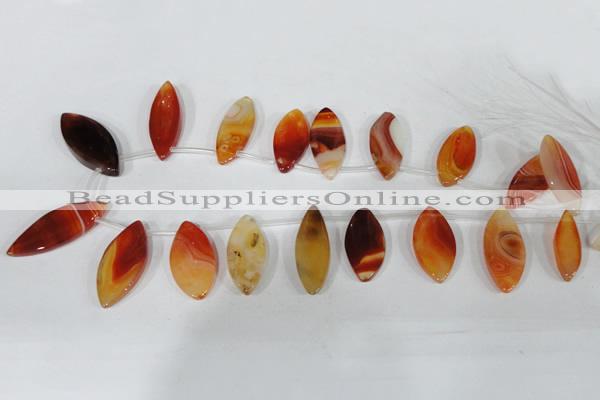 CTD49 Top drilled 13*30mm – 18*45mm marquise agate gemstone beads