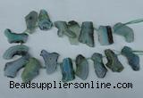 CTD515 Top drilled 15*25mm - 25*35mm freeform agate beads