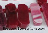 CTD592 Top drilled 12*30mm - 15*50mm wand agate gemstone beads