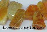 CTD603 Top drilled 10*18mm - 12*28mm nuggets agate gemstone beads