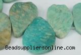 CTD635 Top drilled 18*25mm - 25*38mm freeform Russian amazonite beads