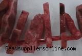 CTD671 Top drilled 10*25mm - 12*45mm wand agate gemstone beads