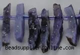 CTD672 Top drilled 10*25mm - 12*45mm wand agate gemstone beads