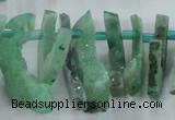 CTD673 Top drilled 10*25mm - 12*45mm wand agate gemstone beads