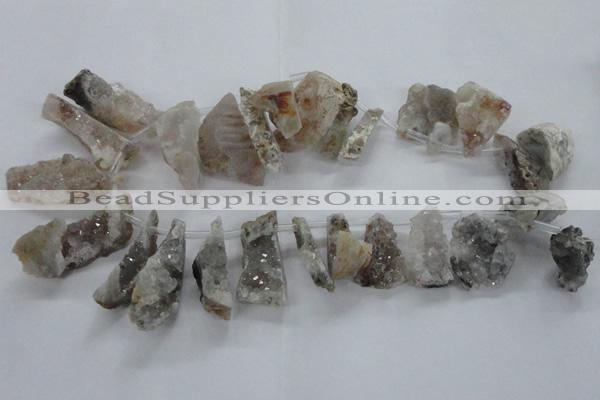 CTD683 Top drilled 12*20mm - 15*45mm freeform agate gemstone beads