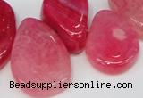 CTD686 Top drilled 18*25mm - 28*40mm freeform agate gemstone beads