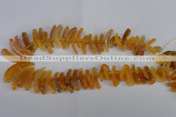 CTD710 Top drilled 12*25mm - 15*40mm wand agate gemstone beads