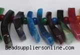 CTD714 Top drilled 12*25mm - 15*40mm wand agate gemstone beads