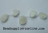 CTD800 Top drilled 20*30mm - 25*35mm freeform agate beads