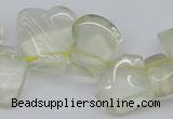 CTD824 Top drilled 15*20mm - 20*25mm freeform lemon quartz beads