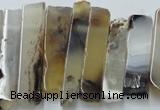 CTD831 Top drilled 8*30mm - 12*70mm sticks montana agate beads