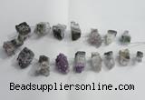 CTD954 Top drilled 15*25mm - 20*30mm nuggets druzy amethyst beads