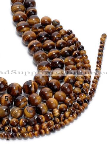 CTE02 15.5 inches round yellow tiger eye beads wholesale