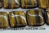 CTE106 15.5 inches 20*20mm square yellow tiger eye beads wholesale