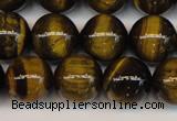 CTE1211 15.5 inches 8mm round AB grade yellow tiger eye beads