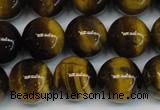 CTE1218 15.5 inches 6mm round AB+ grade yellow tiger eye beads