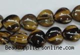 CTE122 15.5 inches 12*12mm heart yellow tiger eye beads wholesale