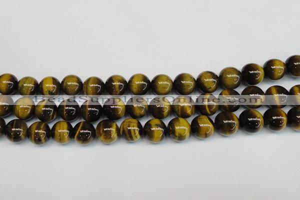 CTE1220 15.5 inches 10mm round AB+ grade yellow tiger eye beads