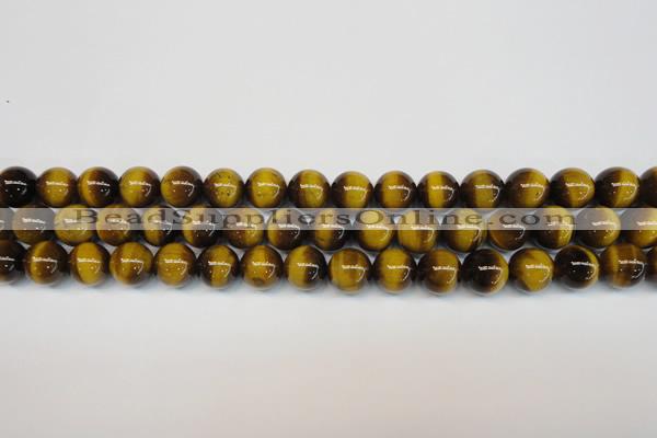 CTE1227 15.5 inches 8mm round A grade yellow tiger eye beads