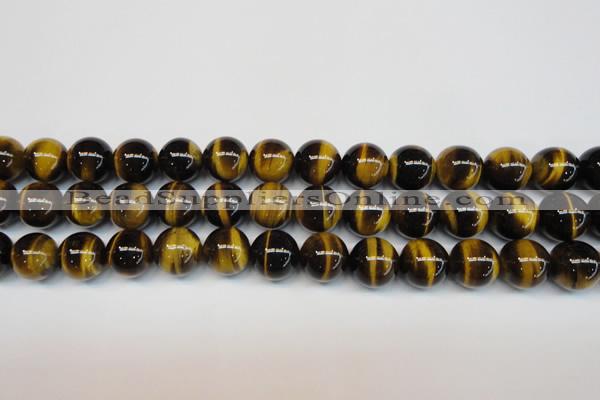 CTE1251 15.5 inches 8mm round AAA grade yellow tiger eye beads