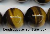 CTE1254 15.5 inches 14mm round AAA grade yellow tiger eye beads