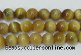 CTE128 15.5 inches 8mm round yellow tiger eye gemstone beads