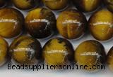 CTE1311 15.5 inches 8mm round B grade yellow tiger eye beads