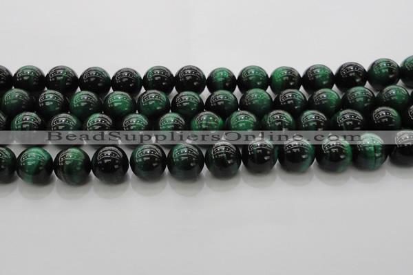 CTE1424 15.5 inches 12mm round green tiger eye beads wholesale