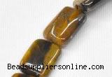 CTE15 15.5 inches 22*30mm rectangle yellow tiger eye beads