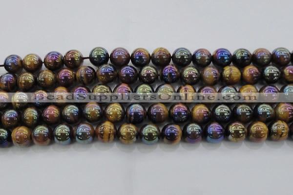 CTE1503 15.5 inches 10mm round AB-color yellow tiger eye beads